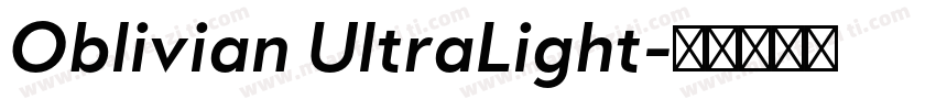 Oblivian UltraLight字体转换